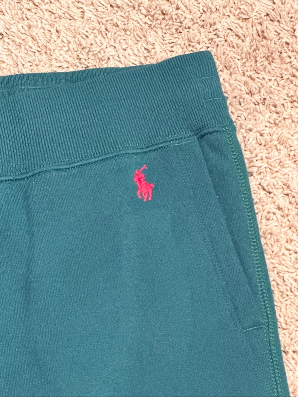 Polo Ralph Lauren Pants Womens XXL Green Joggers Sweatpants Drawstring Pony NWOT - Picture 5 of 6